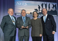 Left to Right: David Brugger; Larry D. Unger, President and CEO of Maryland Public Television; Carol Kellermann, Lay Trustee of New York Public Media; and APTS President and CEO Patrick Butler